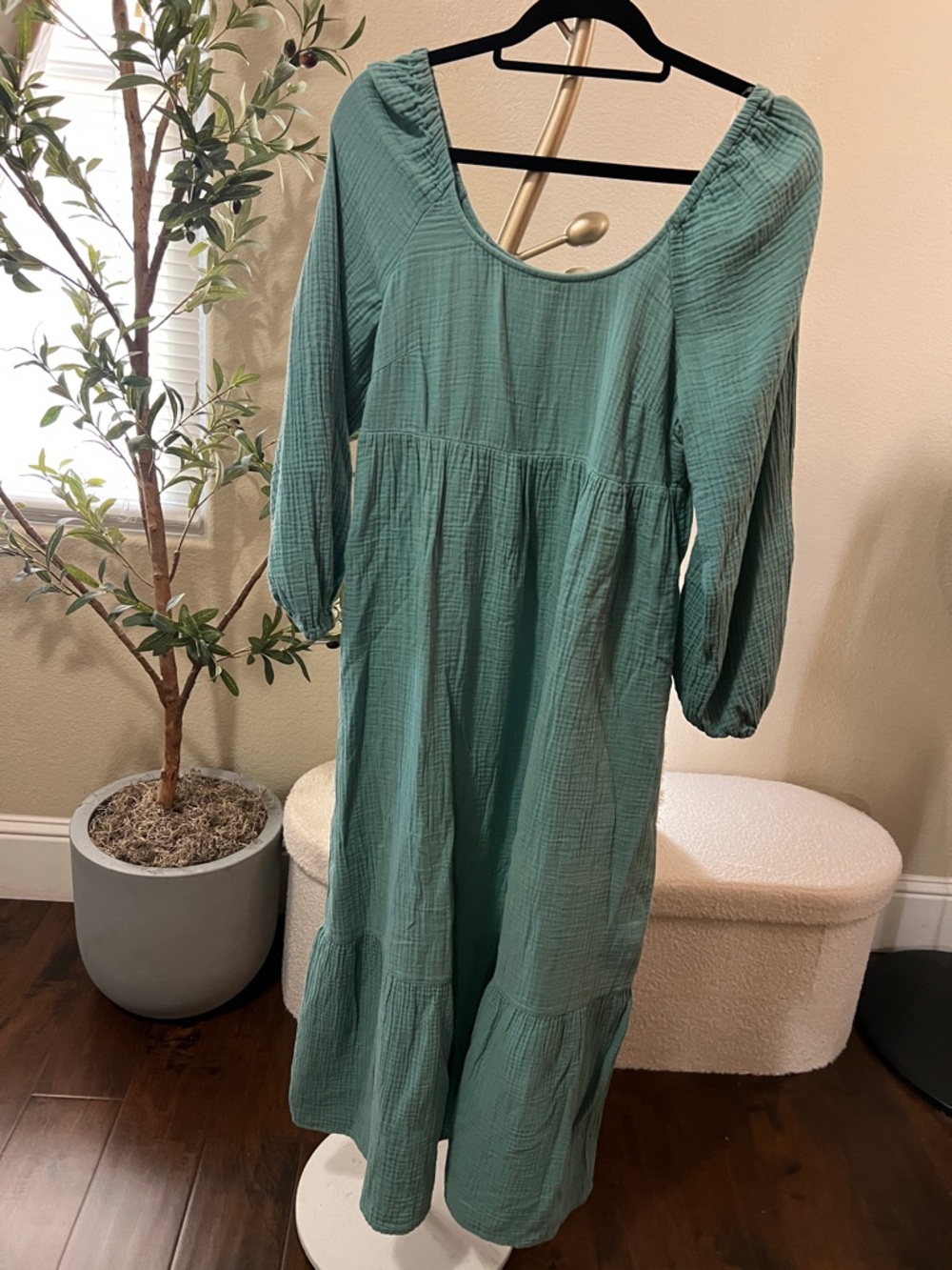 Universal Thread Teal Green Maxi Dress with Scoop Neck - Picture 5 of 6